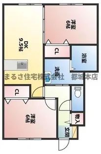 メゾンブランシェ【105号室】の間取り