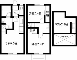 エレガンス小戸【1階】の間取り