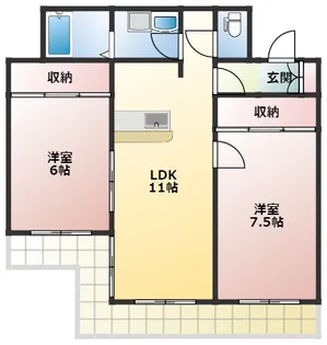 リージェントマンション【1階】の間取り