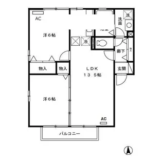 リーフレットエコーⅢ号館【1階】の間取り