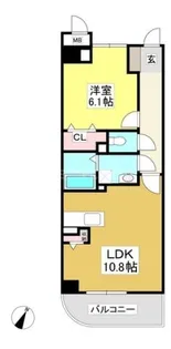 グレース三谷東【5階】の間取り
