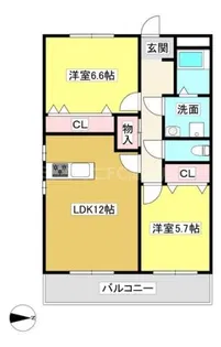 イクサス【1階】の間取り