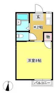 ヴィラリベルテA【205号室】の間取り