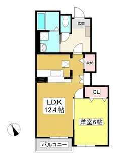 フレイムK【1階】の間取り