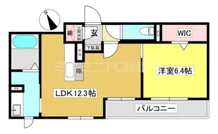 リラフォート【102号室】の間取り