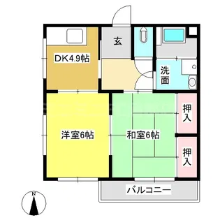 荒子ハウス【S3号室】の間取り