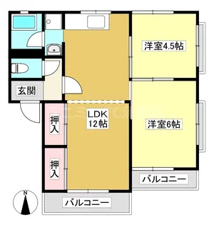 御幸ハイツ【102号室】の間取り