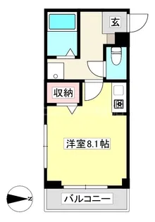 メゾン石川B【1階】の間取り