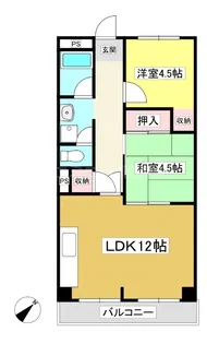 グリーンライフ山ノ沢【3階】の間取り
