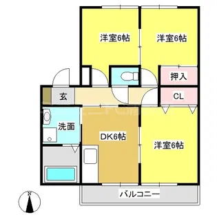 ライフイン・グローリー【2階】の間取り