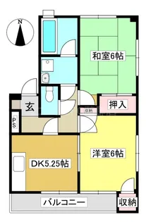 Sumitai形原【201号室】の間取り