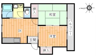 ファミール仲田【103号室】の間取り