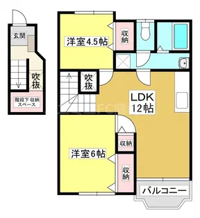 クレストール彩【2階】の間取り
