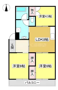 ハイツシンコー【205号室】の間取り