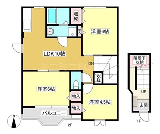 メゾン大坪【201号室】の間取り