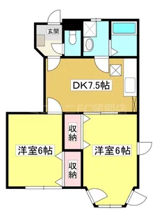クレストール彩【1階】の間取り