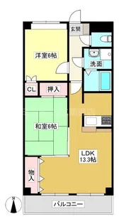 フォルトゥーナ【103号室】の間取り