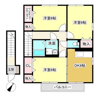 フルールA棟【2階】の間取り
