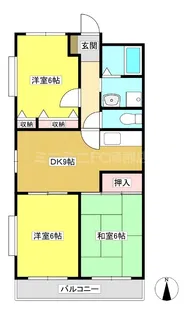 ビューラー三河【301号室】の間取り