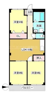 プレステージ西浦【2階】の間取り