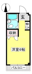 オレンジハイツ【1-F号室】の間取り