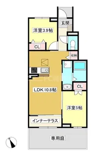 サンビスタ【1階】の間取り