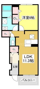 メリディオ A【1階】の間取り