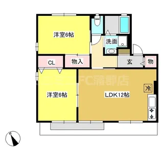 メイプルタウン【1階】の間取り