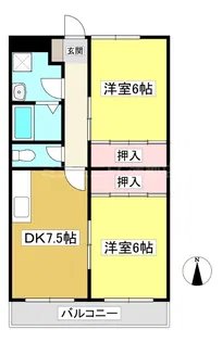 NEWマリッチ丸山【201号室】の間取り