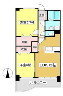 エクセランヒルズKOTA【4階】の間取り