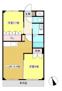 レジデンス Ai【1階】の間取り