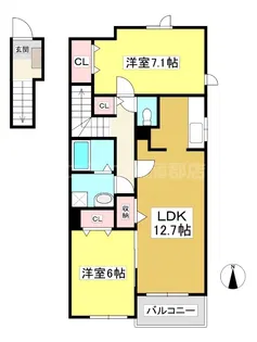 ジラソーレ【2階】の間取り