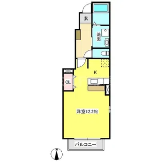 カーサヴィアーレ【1階】の間取り