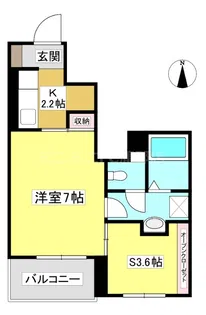 フラン サウス【1階】の間取り