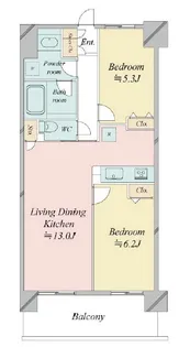 RESIDIA MINAMI-SENJYU【8階】の間取り