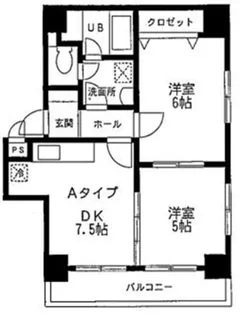 東京都台東区浅草6丁目【マンション】の間取り