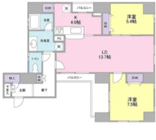 ロイヤル トーリータワーズ【9階】の間取り