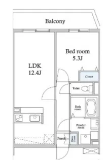 スカイグランデ八広A棟【1階】の間取り