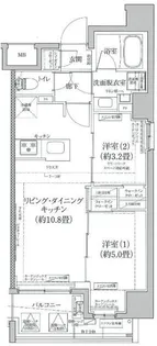 プロスタイルウェルス浅草アイル【9階】の間取り