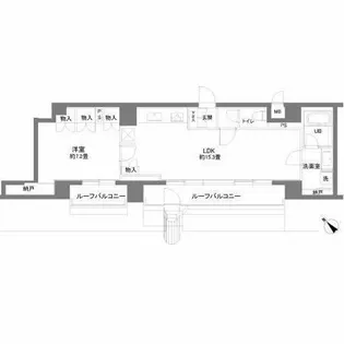 カスタリアお茶の水【7階】の間取り
