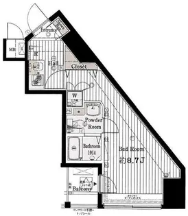 レガスタ東向島【9階】の間取り