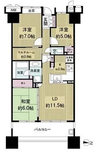 トキアス【6階】の間取り