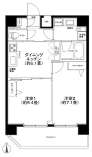 アイルカナーレ向島【7階】の間取り