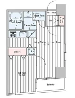 東京都台東区元浅草1丁目【マンション】の間取り