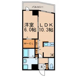 東京都荒川区西日暮里5丁目【マンション】の間取り
