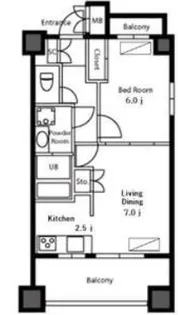 カスタリア押上【6階】の間取り