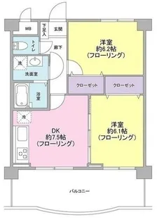 東京都葛飾区東新小岩3丁目【マンション】の間取り