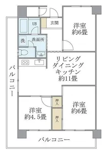 シャルム・K・カーサ【7階】の間取り