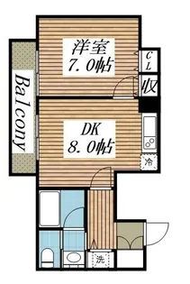メゾン・ド・ヴィレ駒形【11階】の間取り