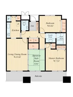 リバーサイド隅田セントラルタワーパレス【20階】の間取り